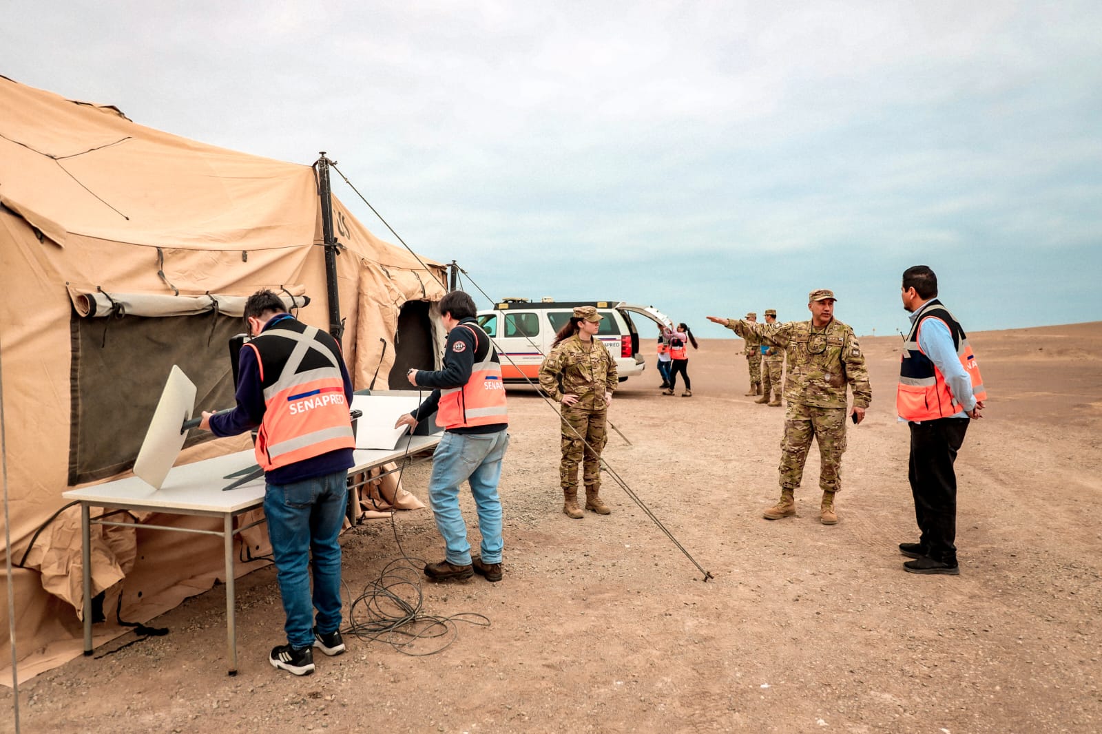 ARICA | Primera Brigada Acorazada “Coraceros” y Senapred entrenan capacidades ante emergencias