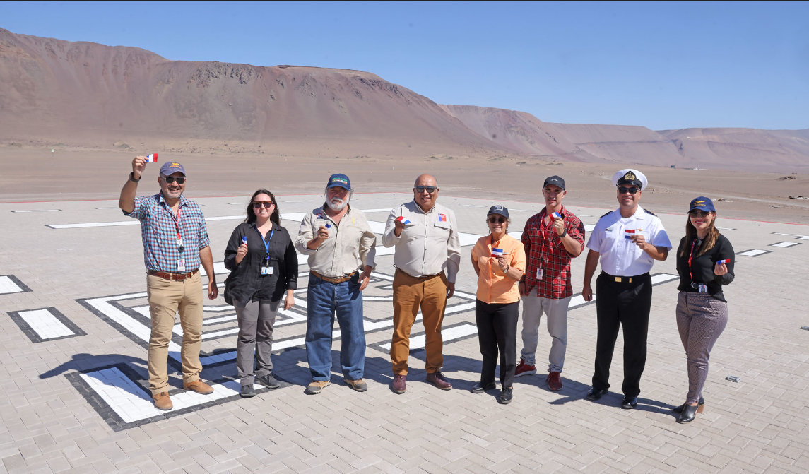 MOP completa red de helipuertos de emergencia en la costa sur de Tarapacá