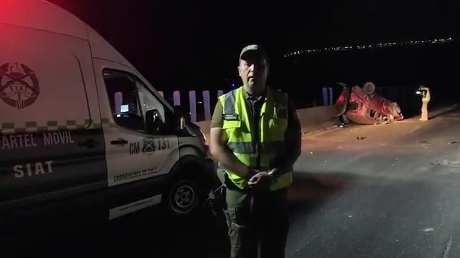 Conductor fallece tras chocar contra ladera de cerro y salir eyectado en Ruta A-504 que une Iquique y Alto Hospicio