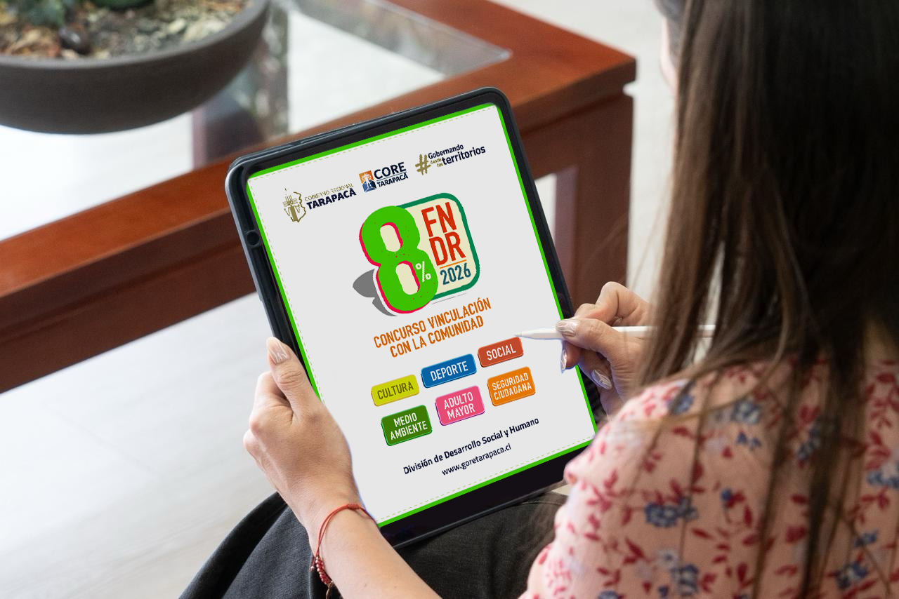 Fondo 8% FNDR: GORE Tarapacá dispondrá de $6.041 millones para proyectos comunitarios