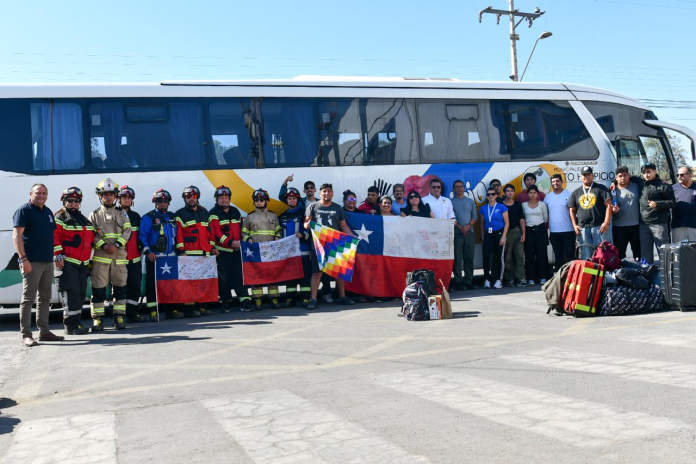 Retornan a Alto Hospicio voluntarios que viajaron en apoyo de la comuna de Penco afectada por incendios forestales