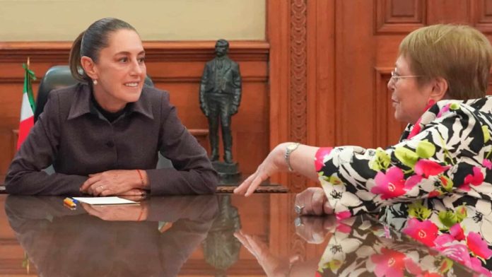 Presidenta de México reafirma su apoyo a candidatura de Bachelet a la ONU: "Es una persona ideal"