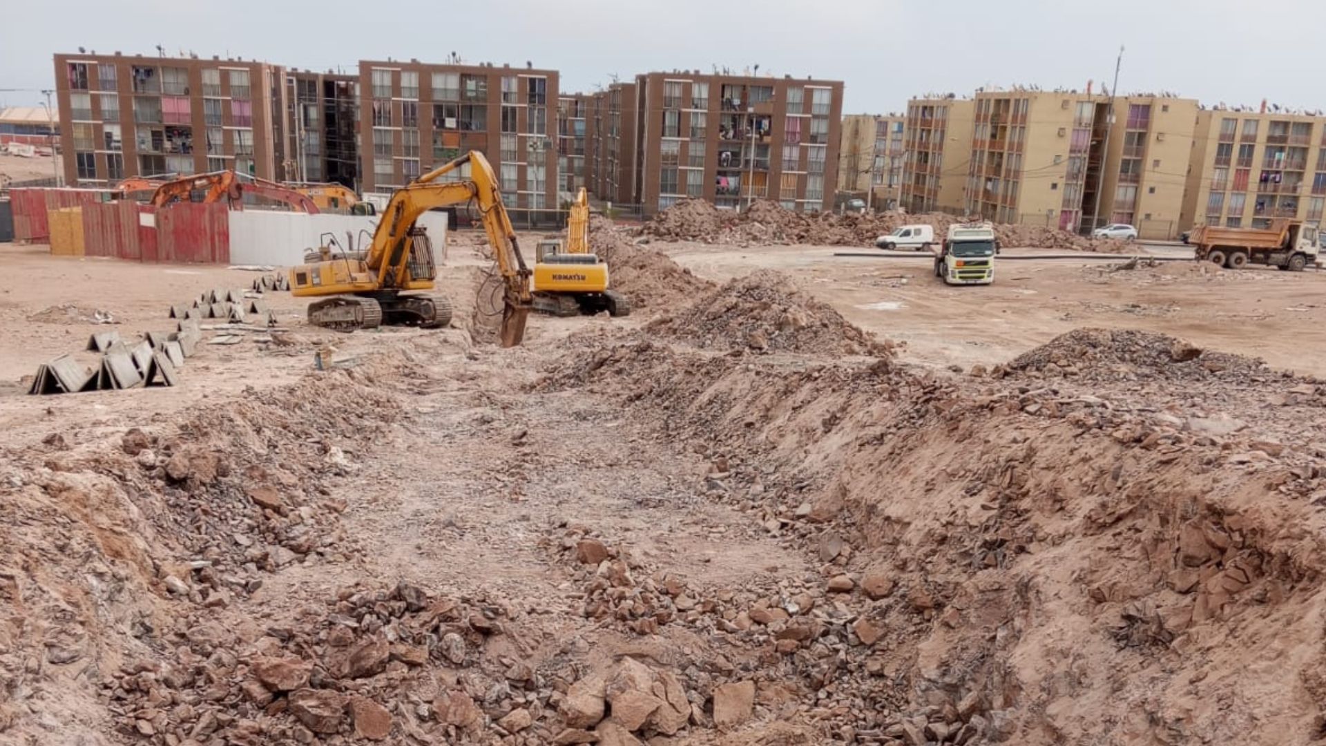 Aguas del Altiplano inició obras de extensión de redes sanitarias en Alto Hospicio