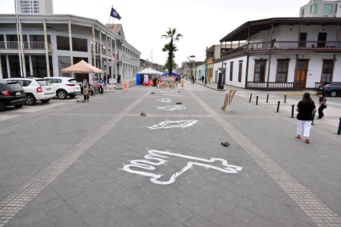 Con intervención urbana en Iquique acercan el patrimonio de Pintados a la comunidad en el Día de los Patrimonios