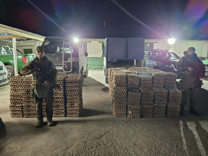 Incautan tres mil unidades de huevos y mercadería de contrabando en Colchane