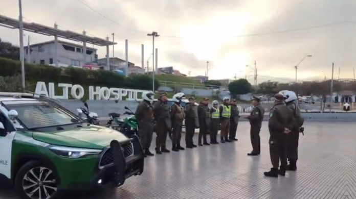 Carabineros despliega operativo de alto impacto en Alto Hospicio para reforzar la seguridad comunal
