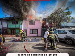 Cuatro viviendas afectadas tras incendio en Iquique