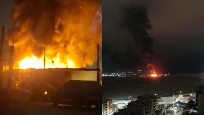 Incendio en toma Paso La Mula de Alto Hospicio afectó al menos cinco viviendas y dejó 25 damnificados