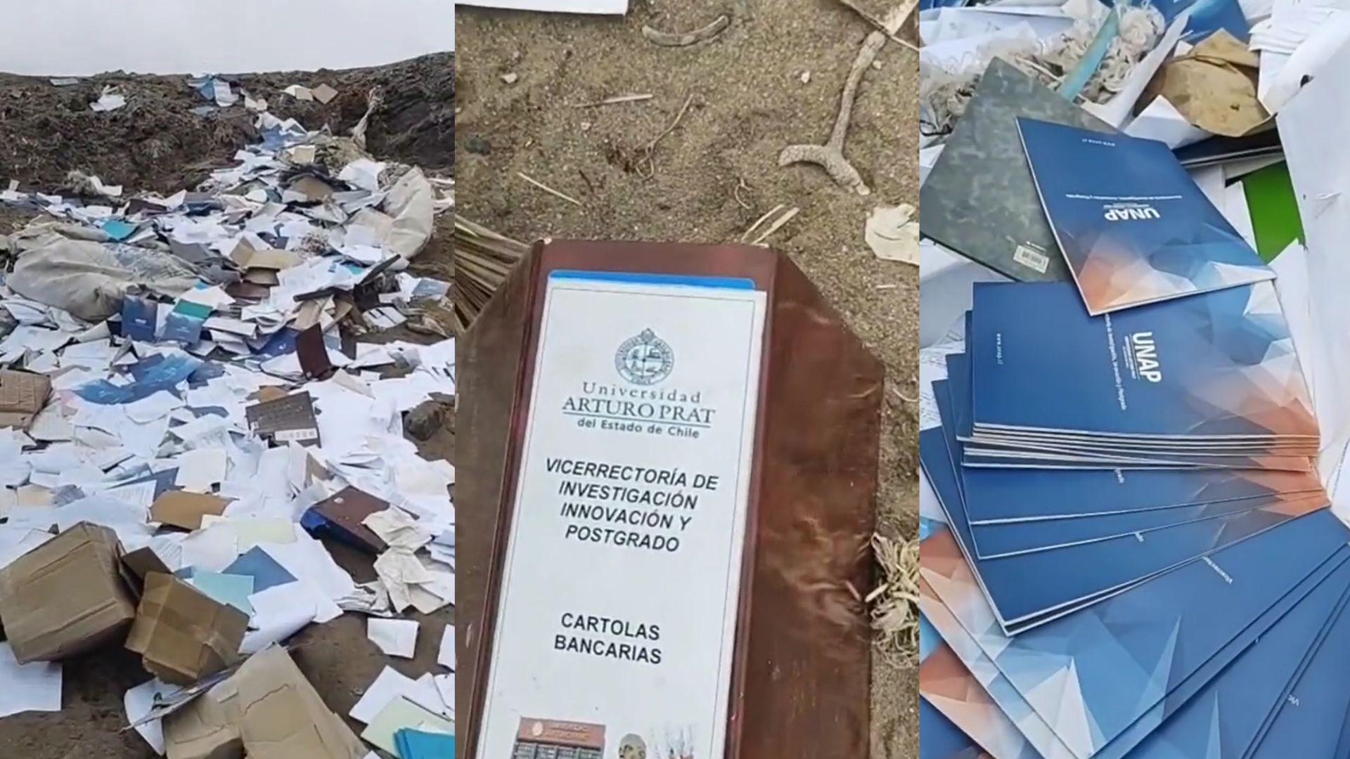 UNAP realizará investigación tras hallazgo de residuos y documentos de la institución arrojados en sector costero de Iquique