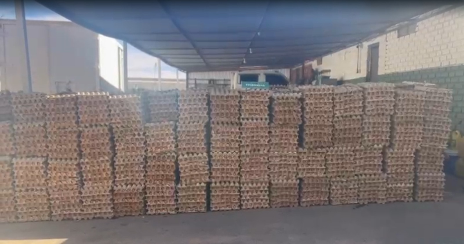 Detienen a conductor que transportaba cargamento de huevos, cigarrillos y queso ingresados ilegalmente