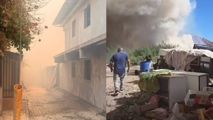 Senapred declara Alerta Roja por incendio forestal en Camiña: autoridades llaman a evacuar
