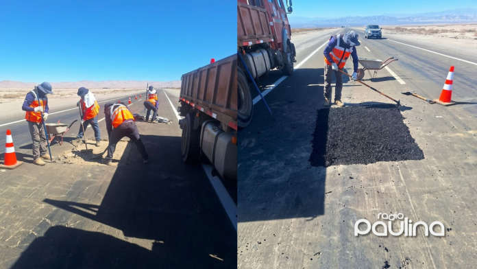 MOP refuerza conservación de la Ruta 15-CH de cara a la Fiesta de San Lorenzo