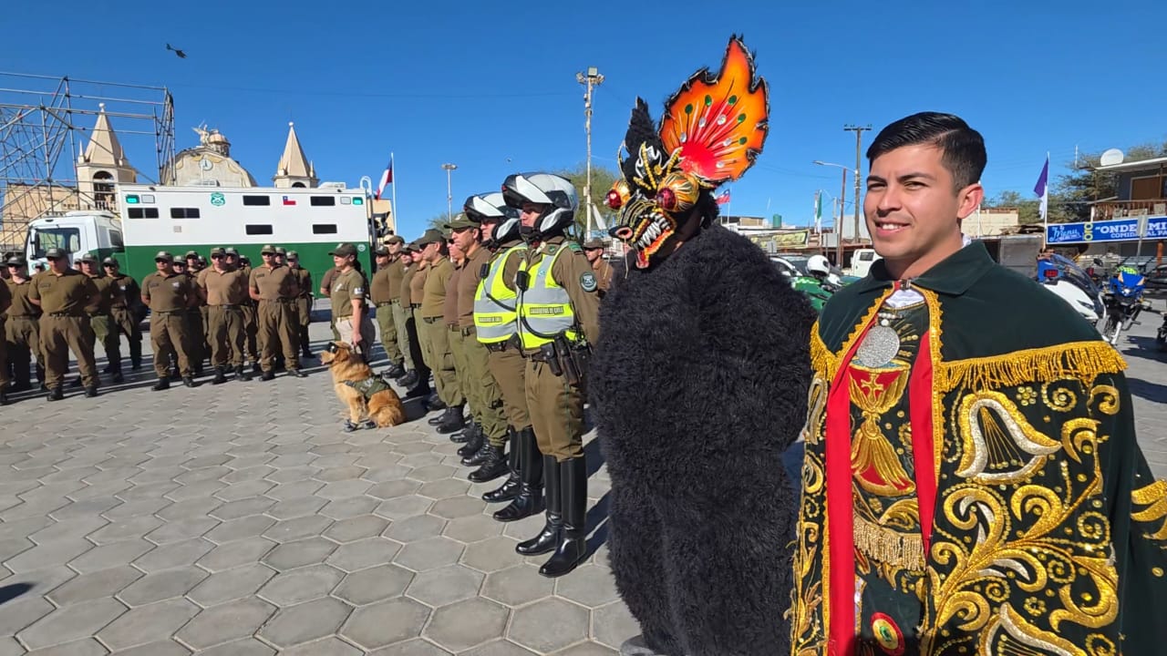 Más de 200 carabineros se han desplegado en el poblado de La Tirana para reforzar los servicios policiales