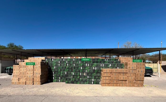Carabineros incautó más de 294 mil cajetillas de cigarrillos de contrabando en Huara