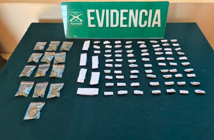 Incautan marihuana y pasta base durante fiscalización en Alto Hospicio