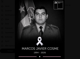 Gobierno decreta tres días de duelo nacional por muerte del cabo Marco Javier Cosme