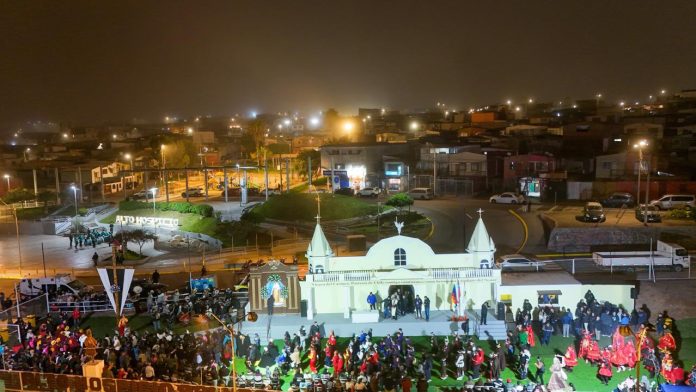 Alto Hospicio vivió tradicional bendición de la réplica de la Virgen de La Tirana
