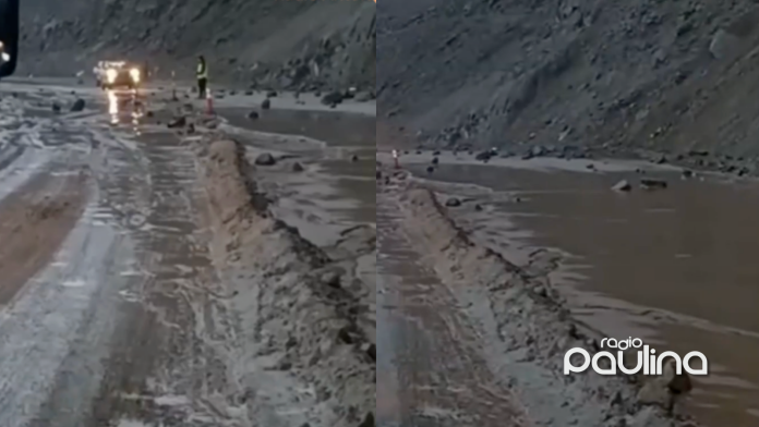 Cierran Ruta 1 entre El Loa y Tocopilla por rodados y presencia de barro en la calzada