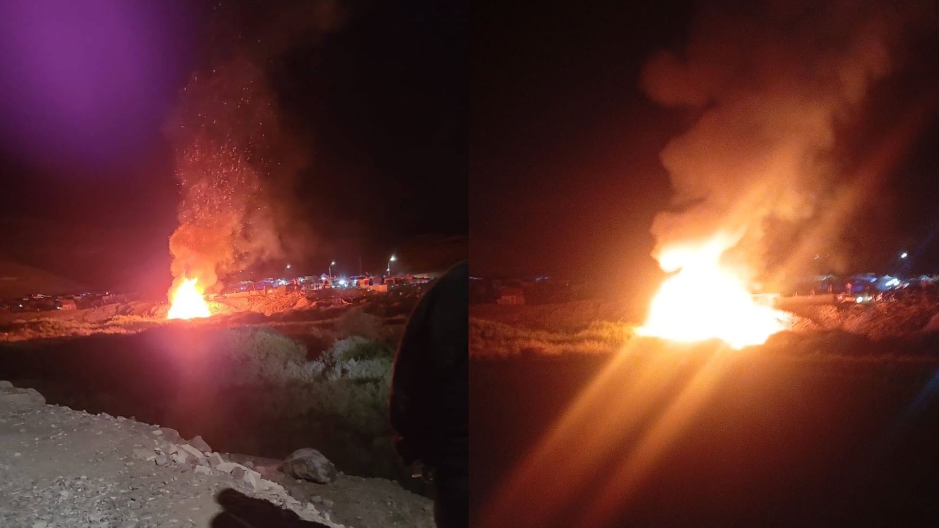 Incendio afectó a poblado de Tarapacá después de víspera por Fiesta de San Lorenzo