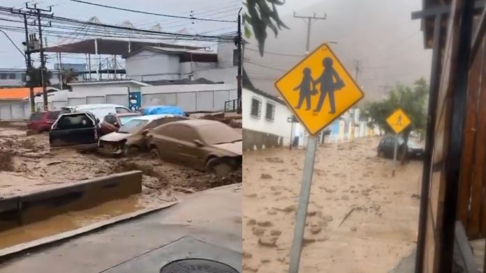 VIDEO | Impresionantes registros sobre el aluvión que afecta a la ciudad de Tocopilla
