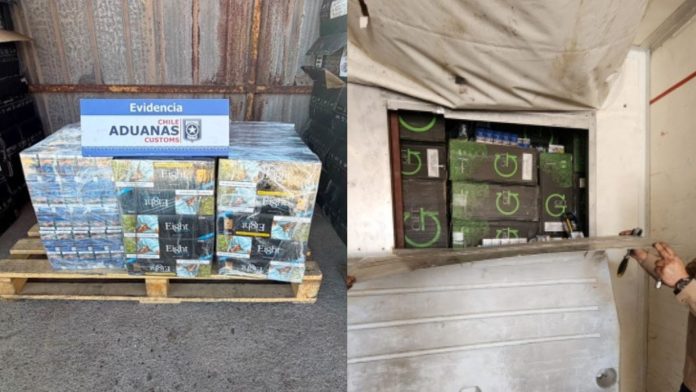 Detienen a conductor por contrabando de 27 mil cajetillas de cigarrillos en Quillagua