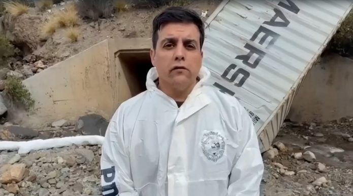 ARICA | Investigan volcamiento de camión con residuos mineros en Ruta 11-CH