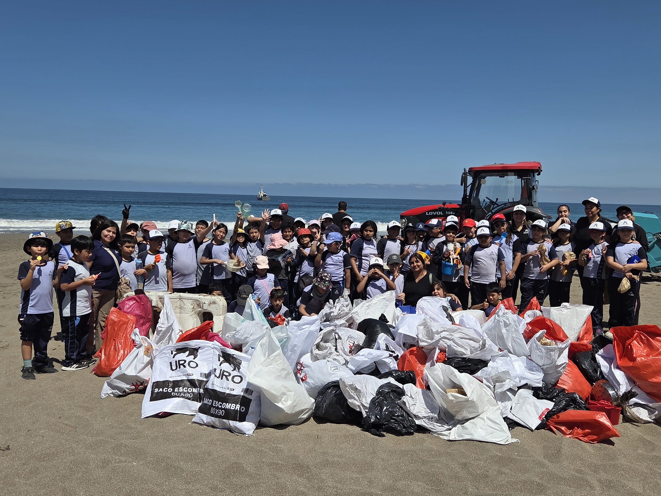 Más de 200 voluntarios recolectaron cerca de una tonelada de residuos en Playa Brava de Iquique