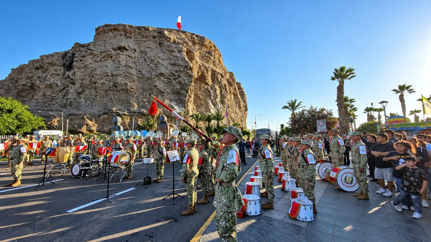 Ejércitos de Chile y Perú renovaron en Arica una tradición de música y encuentro