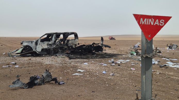 ARICA | Fiscalía confirma hallazgo de restos biológicos en sector donde explotó mina antitanque en frontera con Perú