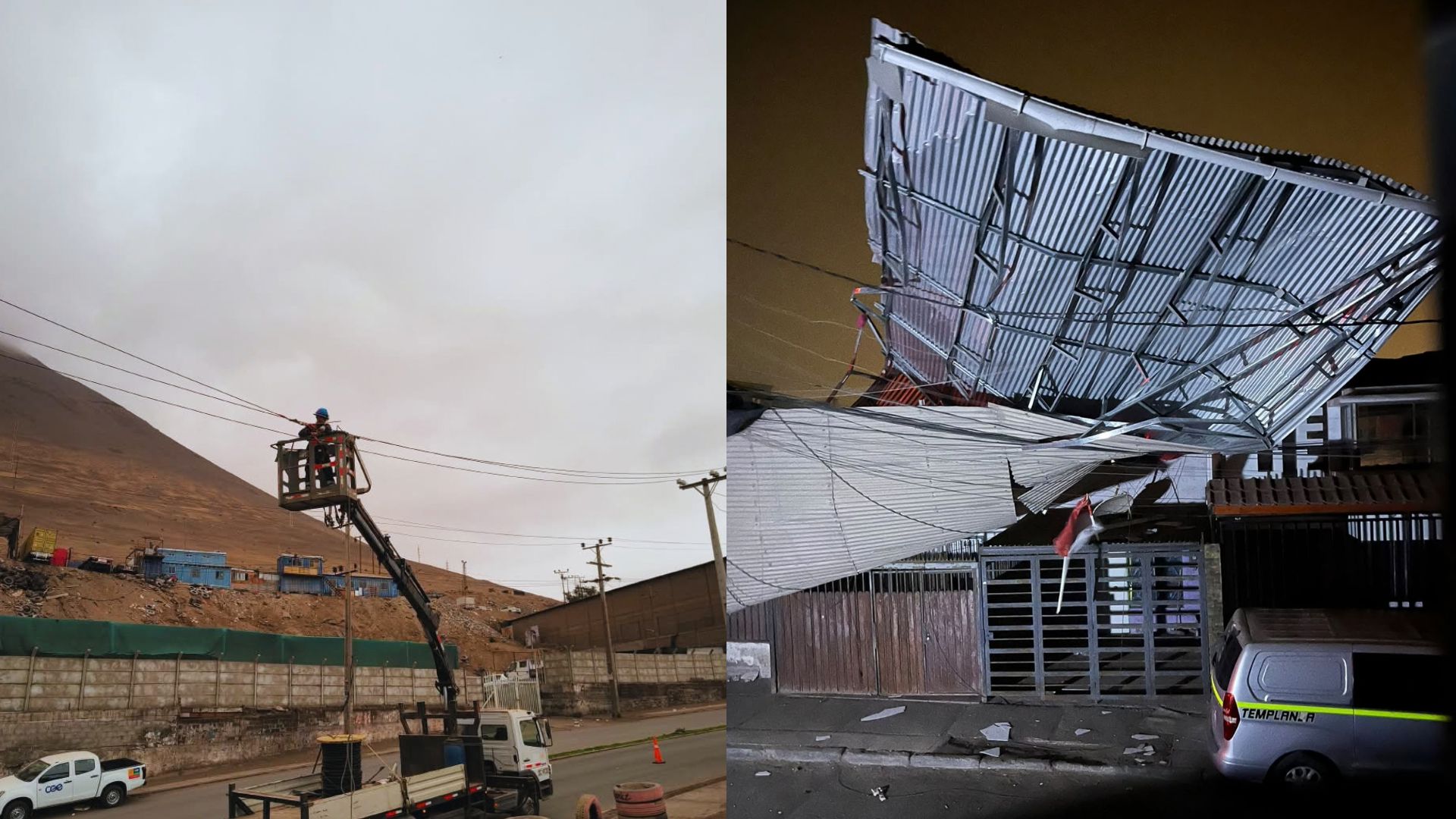 CGE desplegó personal técnico para atender daños provocados por temporal en Tarapacá