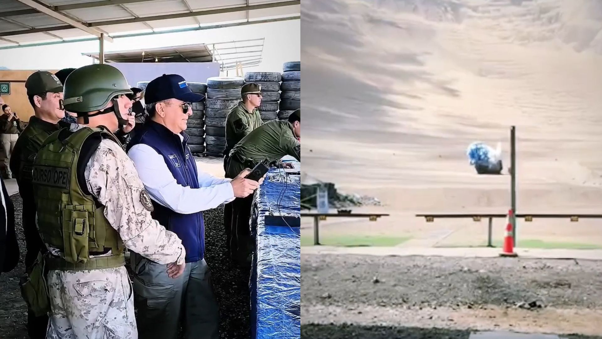 VIDEO | Seremi de Seguridad de Tarapacá detonó artefacto explosivo en centro de entrenamiento del GOPE de Carabineros