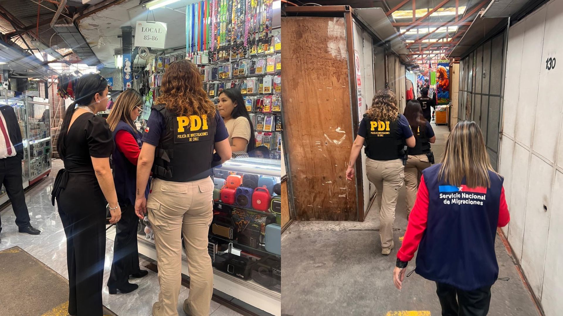Detectan a dos colombianos con órdenes de detención vigentes y 10 migrantes con ingreso irregular tras fiscalización en Iquique