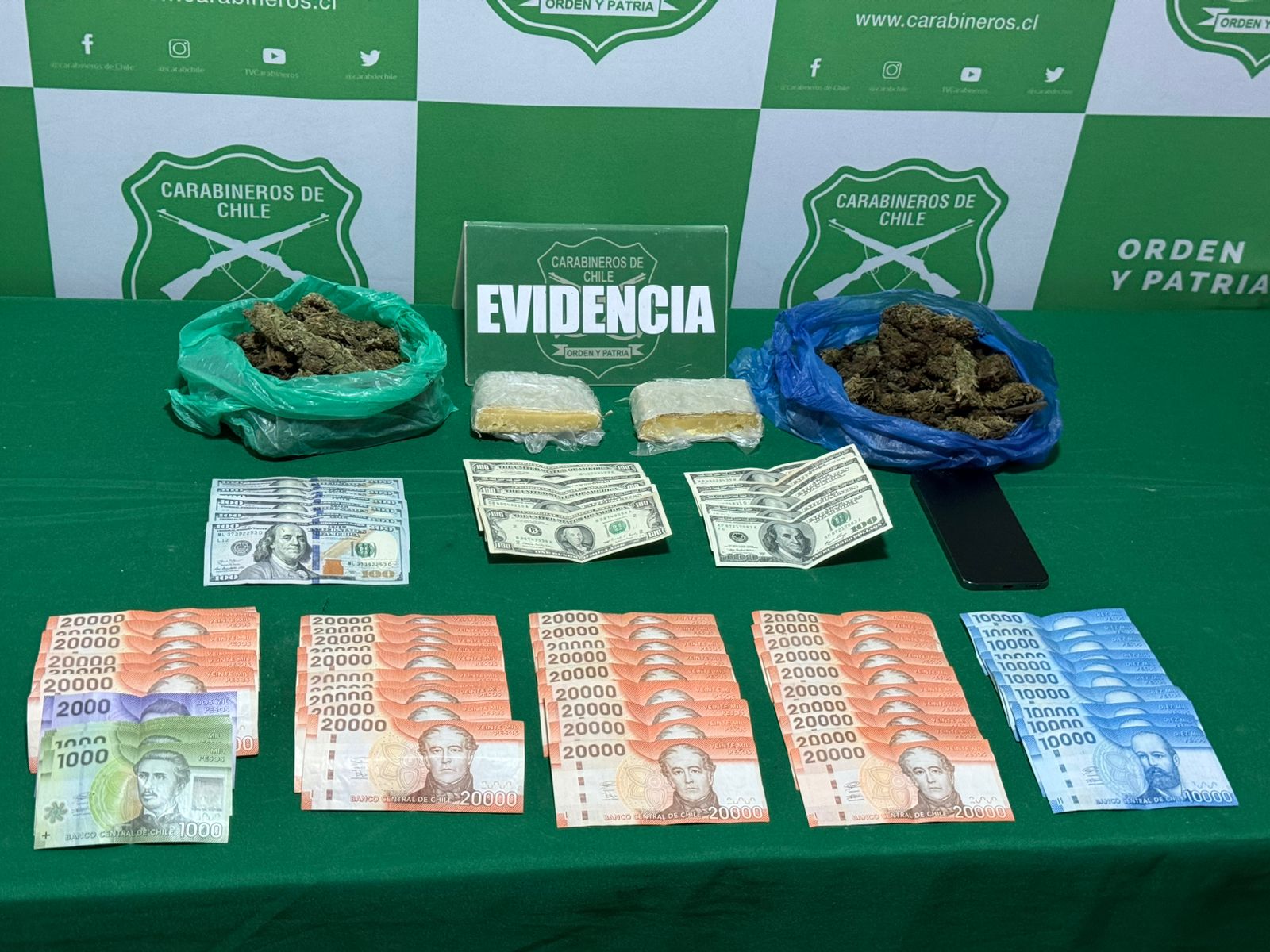 Detienen a hombre que intentó culpar a su expareja por mantener droga en su domicilio de Alto Hospicio