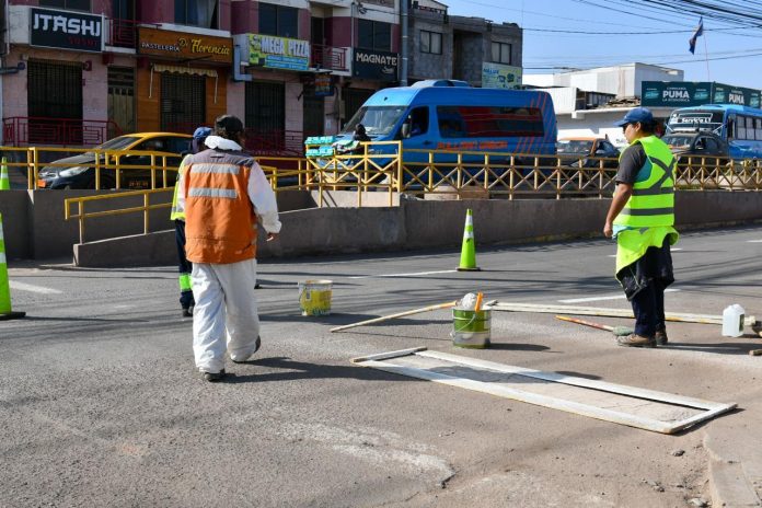 Municipio finaliza reparación de socavón en avenida Las Américas de Alto Hospicio