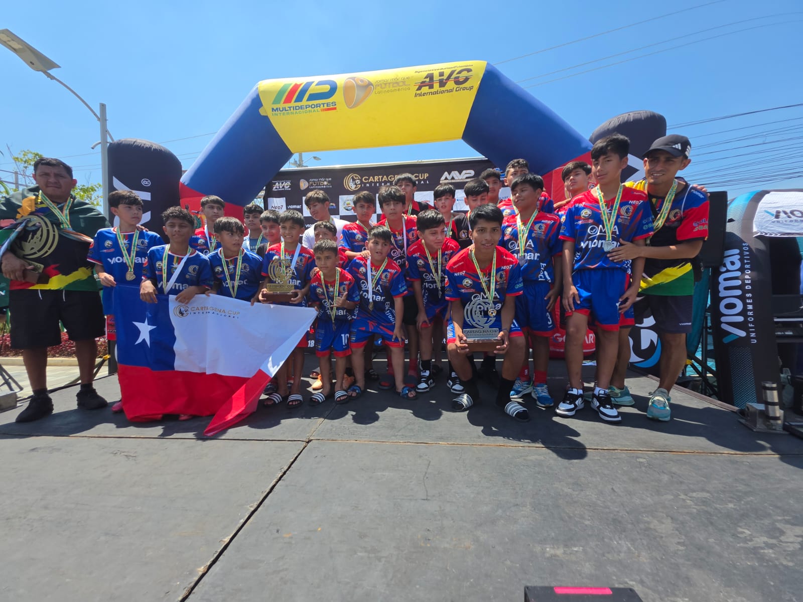 Chile en lo más alto: Caupito Kids se tituló campeón del Cartagena Cup Internacional