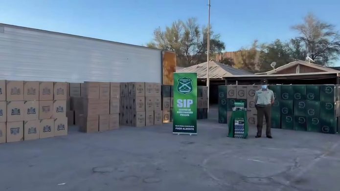 Cerca de 600 mil cajetillas de cigarrillos de contrabando incautó Carabineros en Pozo Almonte
