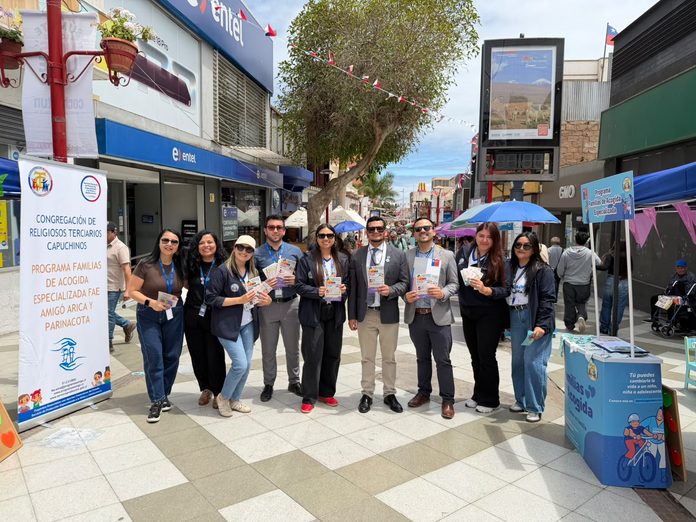 Servicio de Protección realizó intervención urbana para sumar nuevas Familias de Acogida en Arica