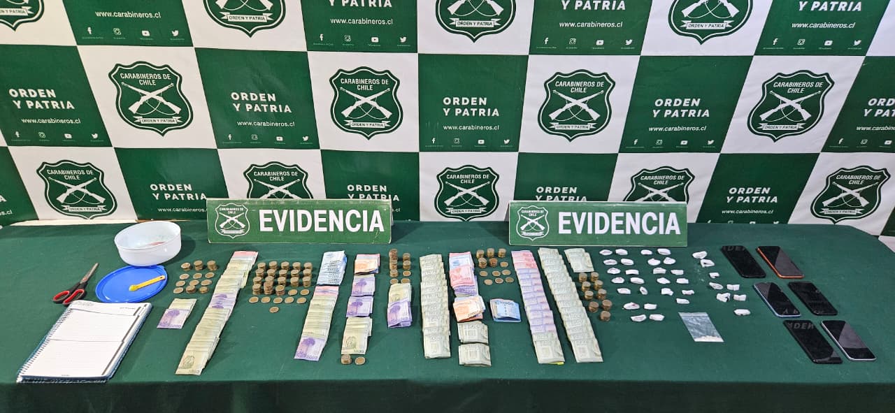 Operativo del OS7 de Carabineros desarticula foco de microtráfico y deja siete detenidos en Arica